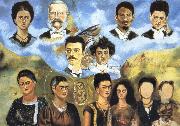 Frida Kahlo My Family painting